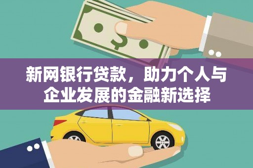 肃北新网银行贷款，助力个人与企业发展的金融新选择