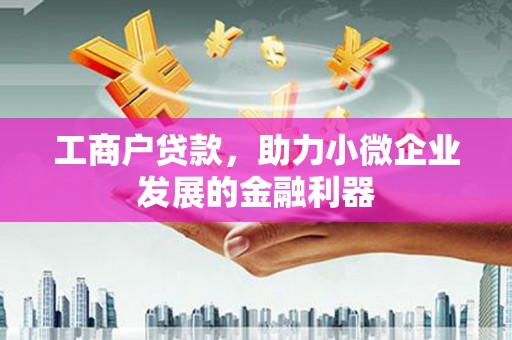 肃北工商户贷款，助力小微企业发展的金融利器