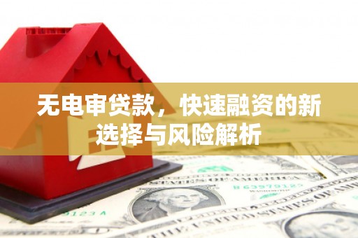 肃北无电审贷款，快速融资的新选择与风险解析