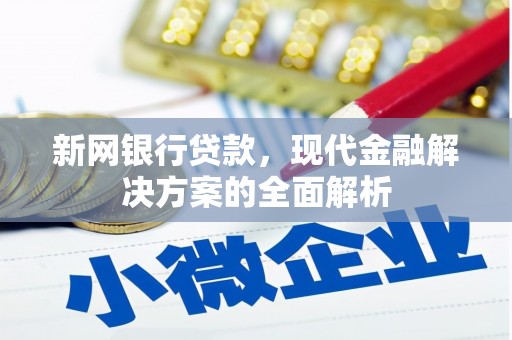 肃北新网银行贷款，现代金融解决方案的全面解析