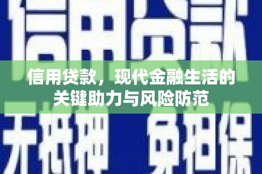 肃北信用贷款，现代金融生活的关键助力与风险防范