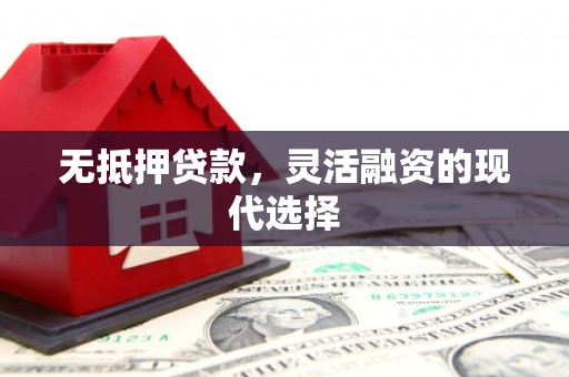 肃北无抵押贷款，灵活融资的现代选择