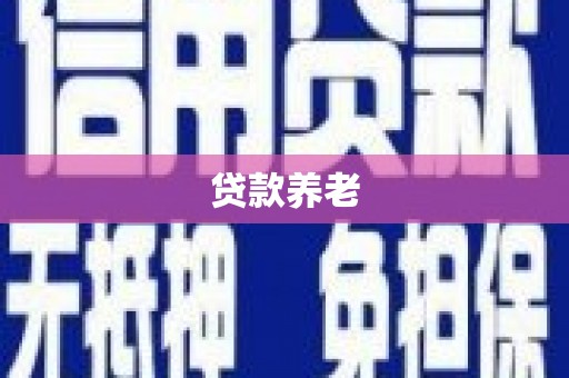 肃北贷款养老